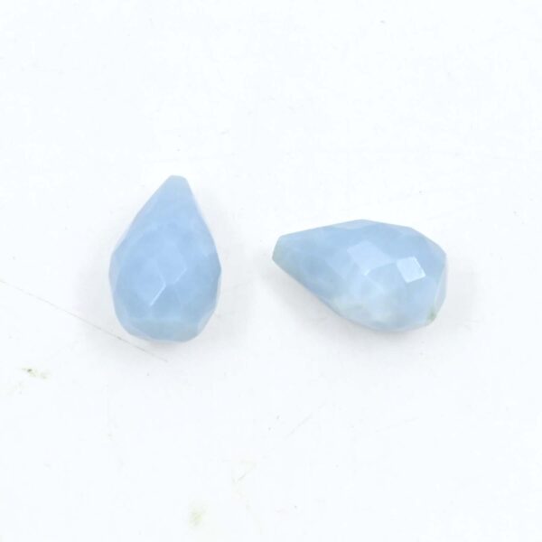 Gorgeous Blue Opal Faceted Loose Drops 8x12 MM, Natural Gemstone for Jewelry Making, Loose Stones For Crafters And Designers, Handmade 4 PC