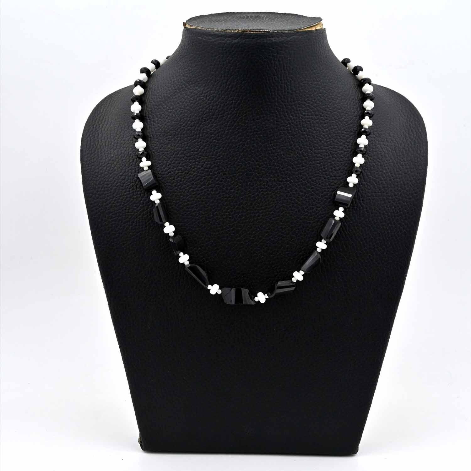 Black Spinel Faceted Round Beads Necklace - Elegant Black Spinel Nuggets Jewelry - Handmade Beaded Necklace for Women - Perfect Wedding Gift