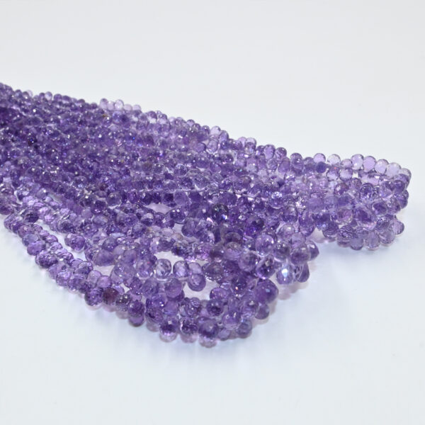 Natural Amethyst Gemstone Beads 4x6-5x7mm