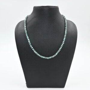 Malachite quartz moonstone heishi bead necklace 18 inch