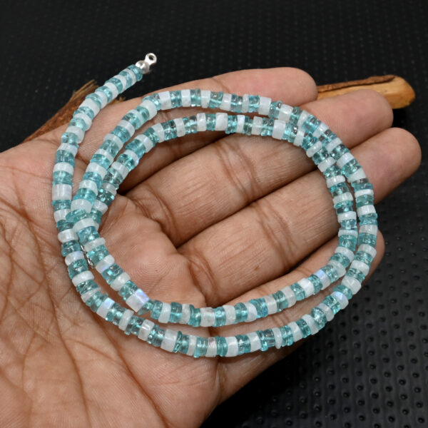 Bohemian spiritual necklace with apatite and quartz