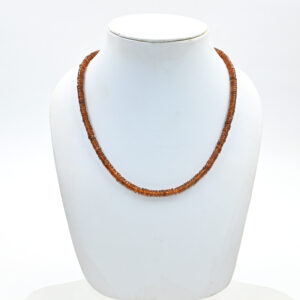 Smooth hessonite beads 4mm to 6mm strand