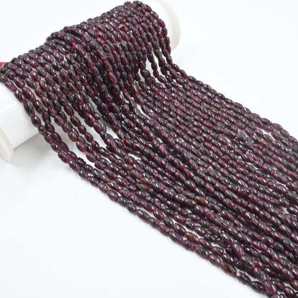 Deep Red Garnet Barrel Cut Beads – DIY Jewelry Making Stones