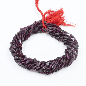 Deep Red Garnet Triangle Beads – Jewelry Making Supply