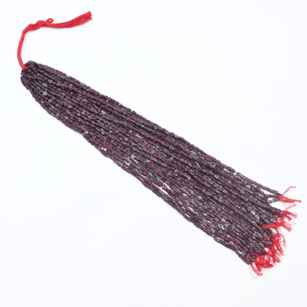 Natural Garnet Rectangle Beads – Loose Red Stones for Jewelry Making