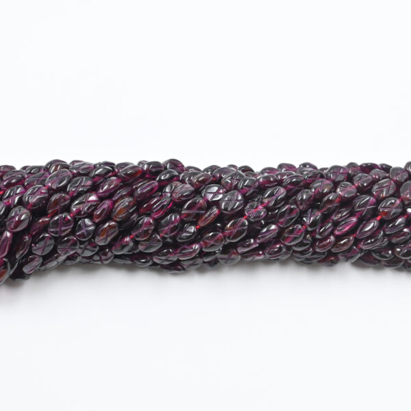 Natural Garnet Beads – Oval Cut for Craft and DIY Projects