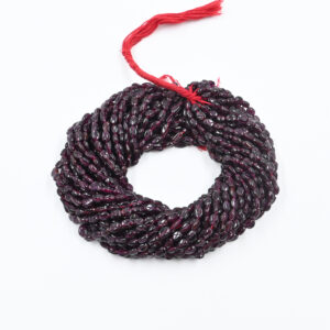 Garnet Oval Shape Beads