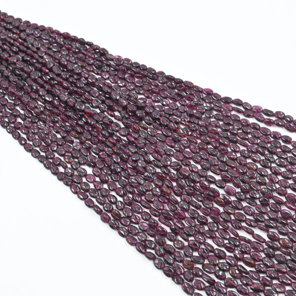 garnet for necklaces, garnet for earrings, deep red gemstone, beading garnet strand, garnet diy supplies, gemstone oval beads, boho gemstone jewelry, garnet for bracelets, loose garnet for crafts