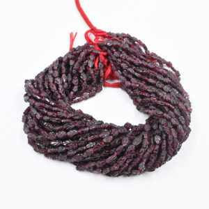 Garnet Carving Rhombus Shape Beads