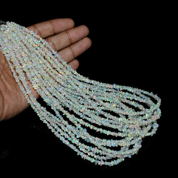 Ethiopian opal chip beads 4mm strand