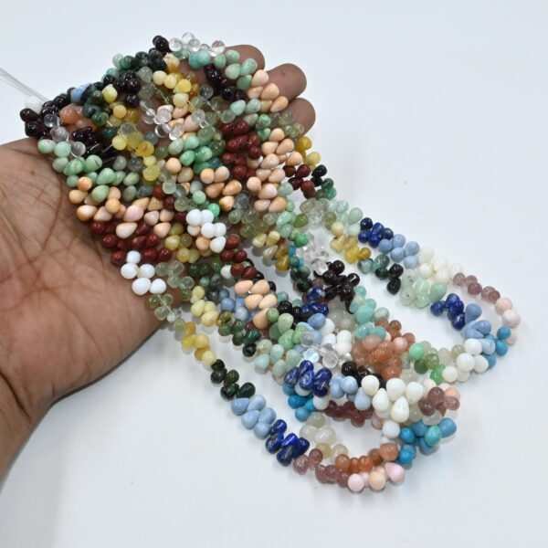 Loose Multi Gemstone Teardrop Beads – Craft & Beading Supplies
