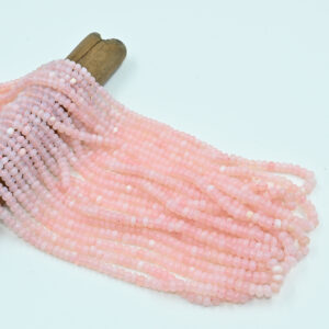 Pink Opal Smooth Beads 4–4.5mm for Jewelry