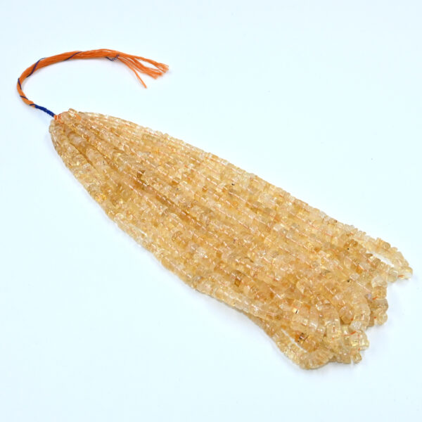 Citrine Tyer Beads 5-6mm – 16" DIY Gemstone Strand