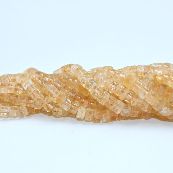 Yellow Citrine Tyer Gemstone Strand 16 Inch