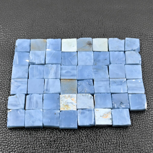 Natural Blue Opal Gemstone Cubes