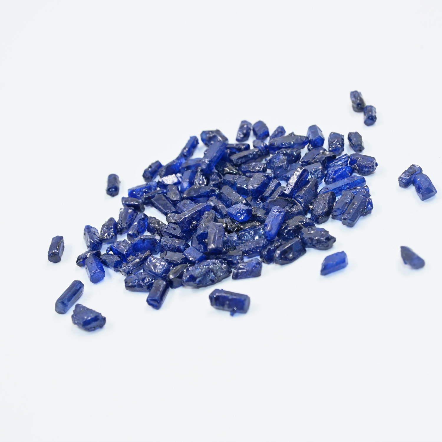 Blue Sapphire Rough Pencil Beads