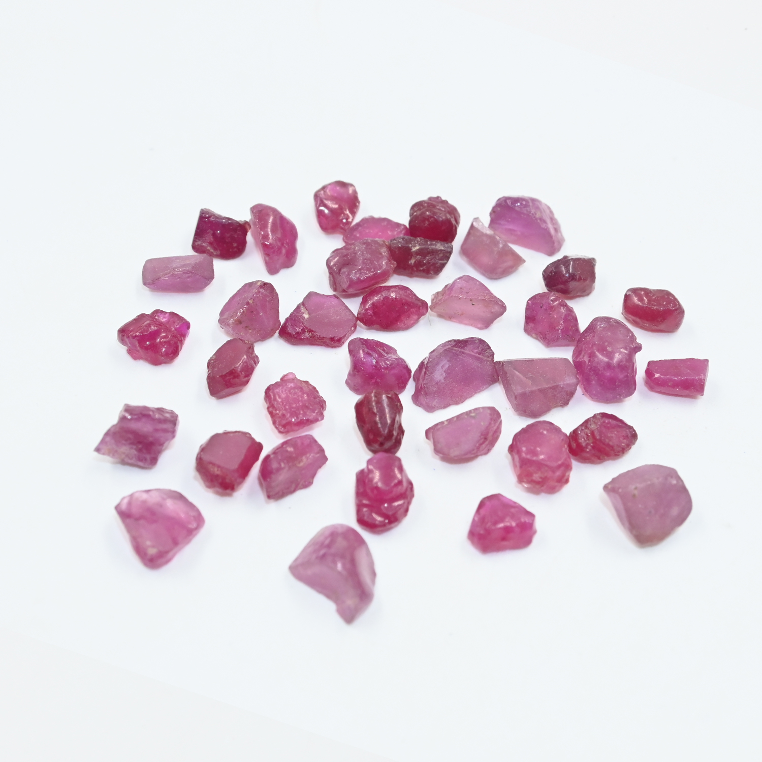 Ruby Raw Rough Stone 5-7mm 25Grams Raw Ruby Gemstone Grid Strand