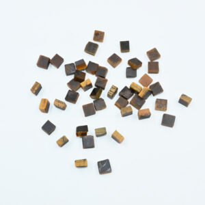 Earthy Tiger Eye Square Shape Beads 8mm
