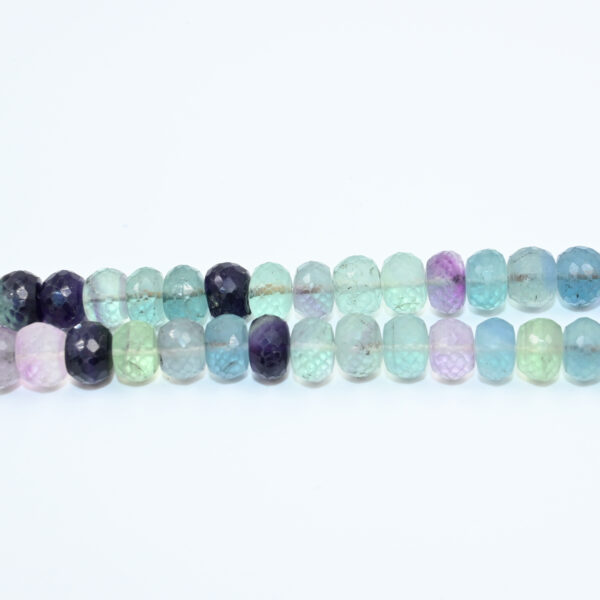Faceted fluorite stones for earrings and necklaces