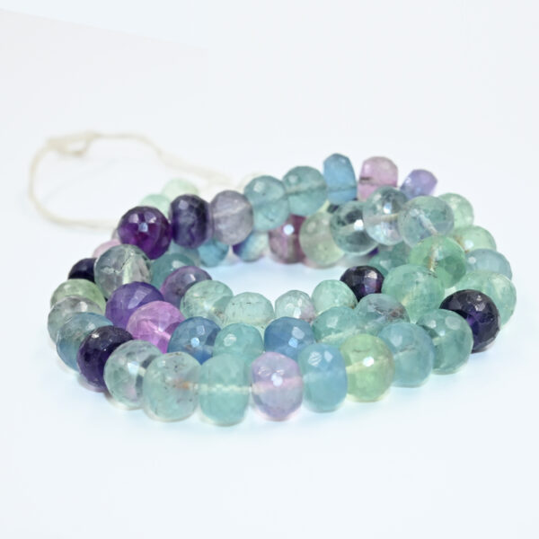 Natural fluorite crystal strand for DIY projects