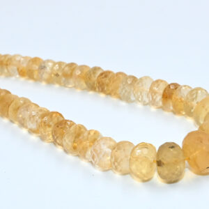 16" Strand of Faceted Citrine Bate Beads