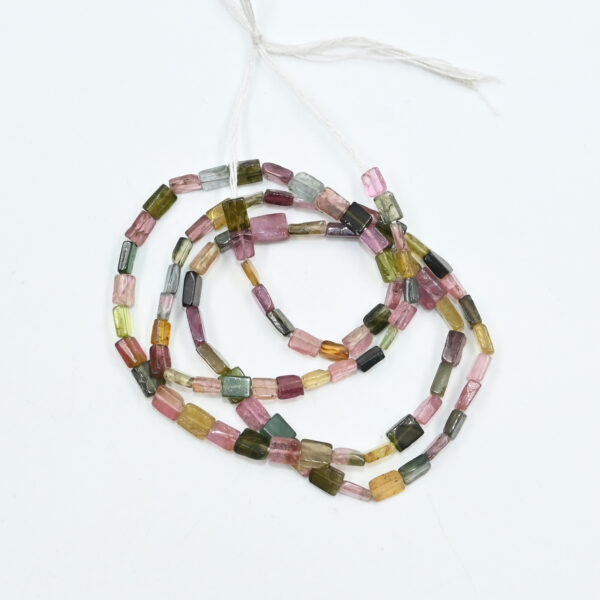 3.5x4.5mm Tourmaline Gemstone Beads – 16 Inch Strand