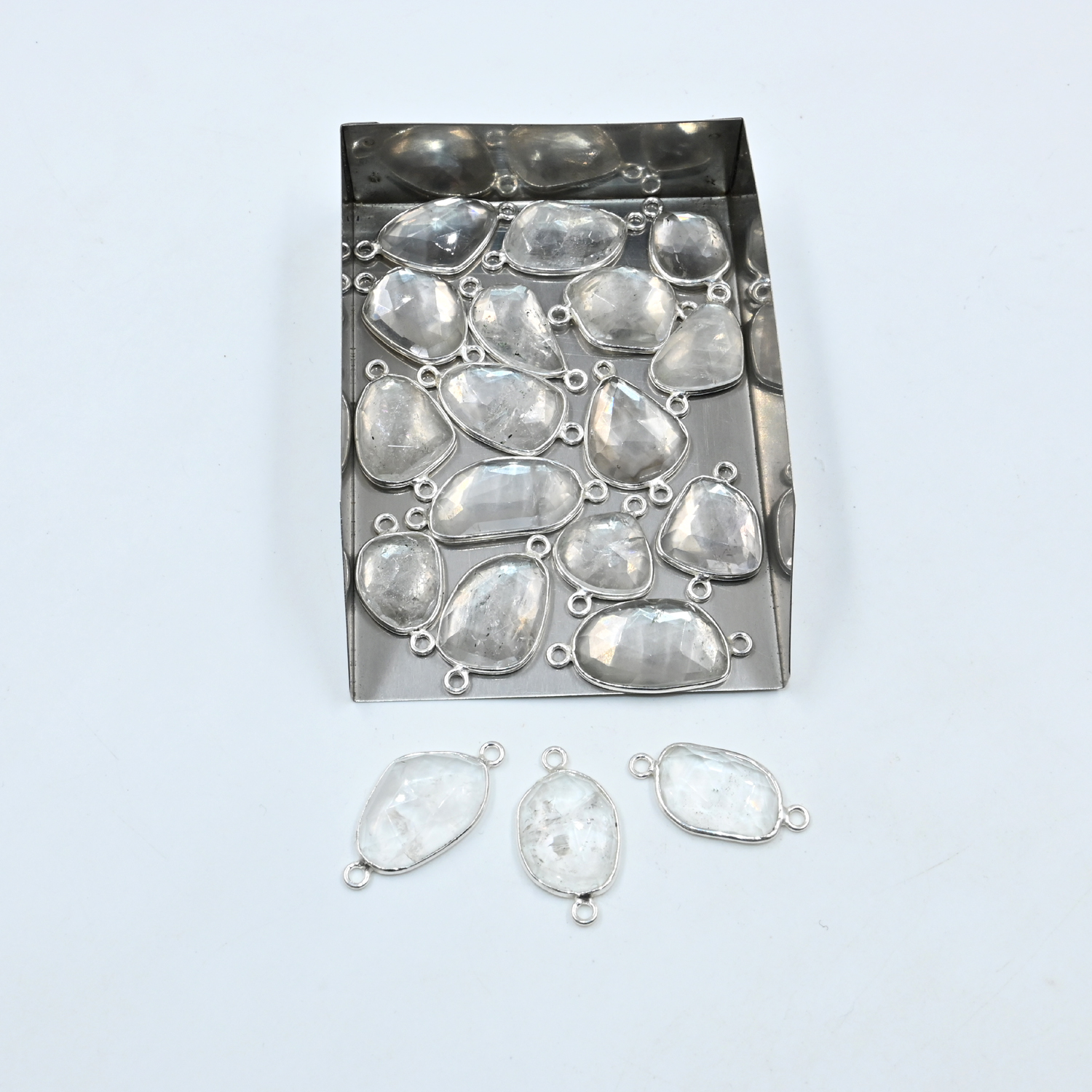 Crystal Gemstone Connector for DIY Jewelry