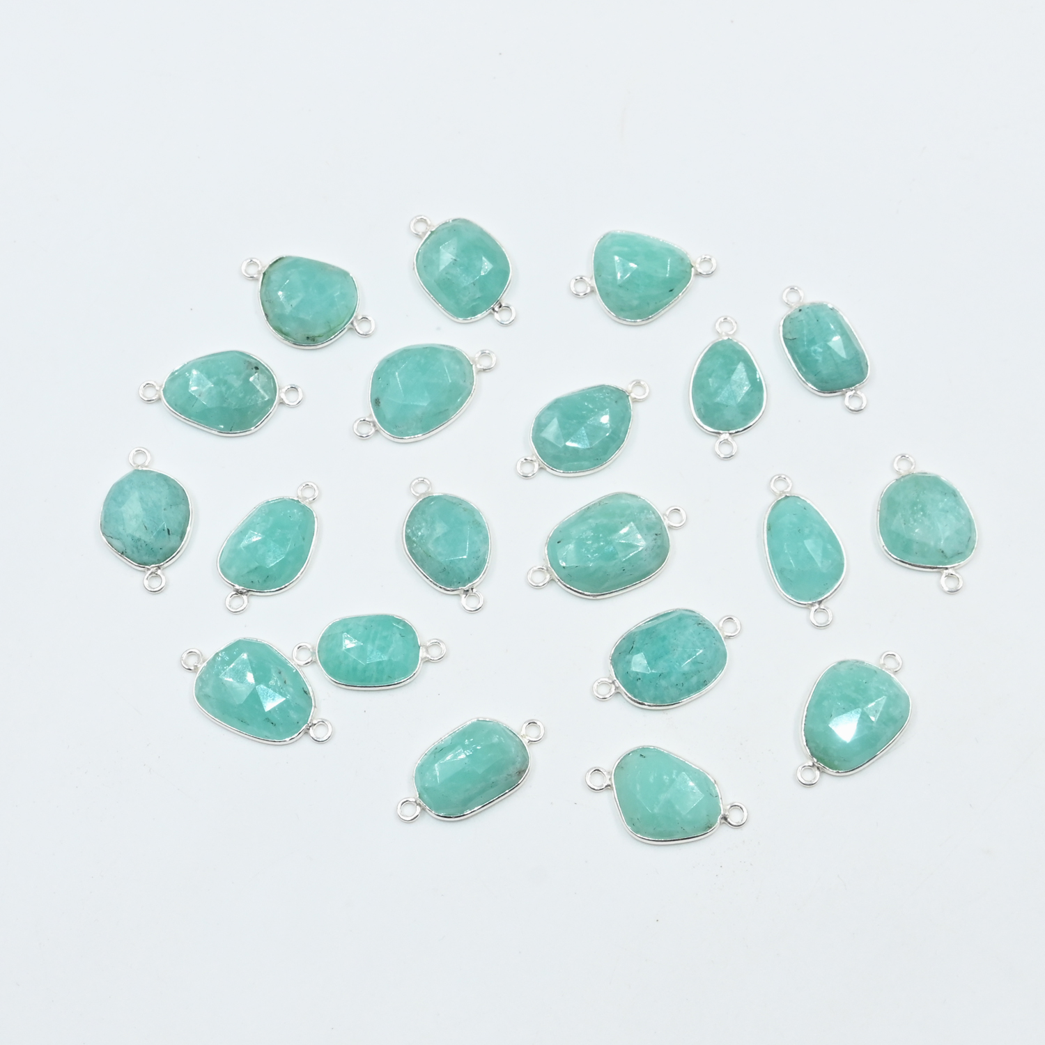 10 Pc Amazonite Connector Beads for Jewelry