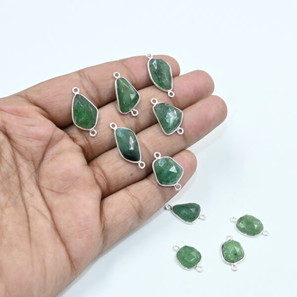 Faceted Aventurine Jewelry Connector Beads
