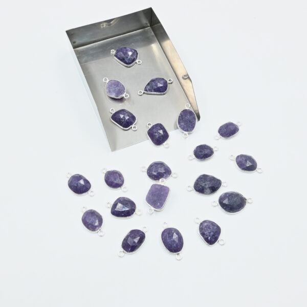 Rose Cut Lepidolite Slice for Jewelry DIY