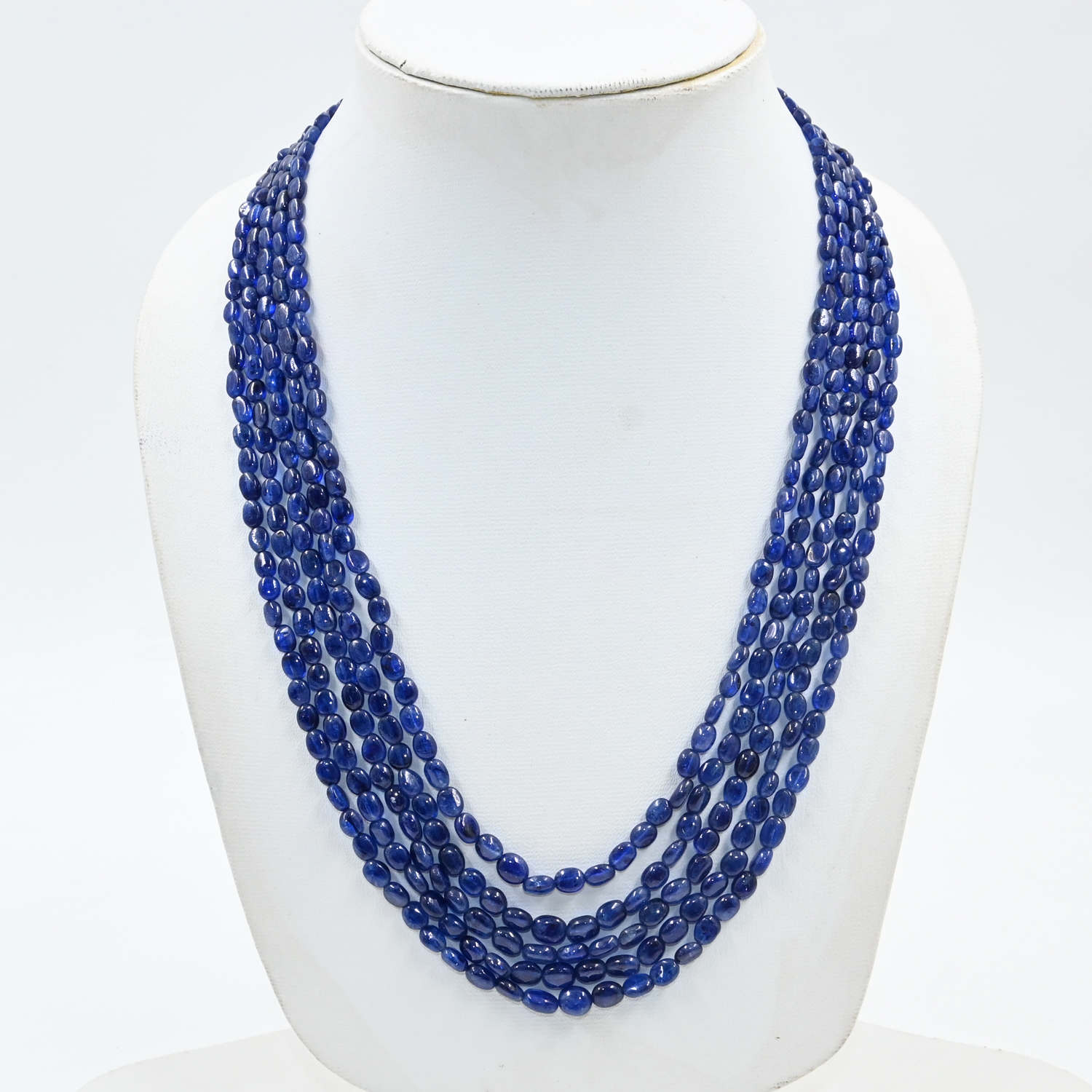 5x7mm Sapphire Smooth Beaded Strand