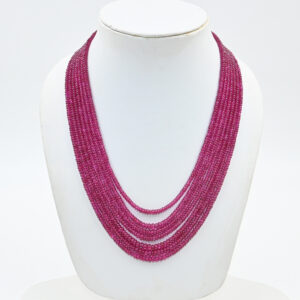 3-5mm Imitation Red Beads Strand