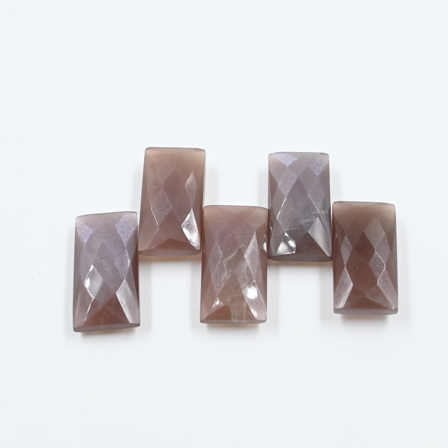 Handmade Jewelry Supplies Chocolate Moonstone Faceted Stones