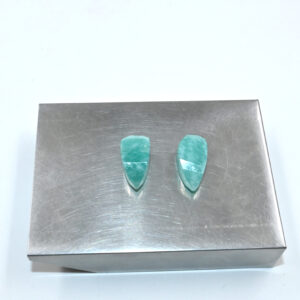 Amazonite, Pastel Green, Natural, Faceted, Diamond Drop, Grade A, Sizes Vary, Gemstone,
