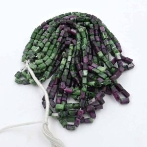 Ruby Zoisite Chip Beads, Natural Uncut Gemstone Nugget