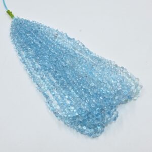 Blue Topaz Briolette Drop Shape Beads, Swiss Blue Topaz Briolette, Swiss Blue Topaz Drops, Blue Topaz Beads, Blue Topaz Faceted Beads