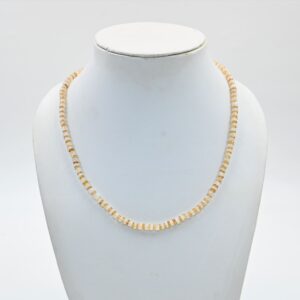 Citrine Smooth Rondelle Beaded Necklace, AAA Citrine Plain Gemstone Beads