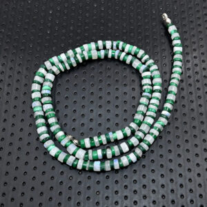 Natural Malachite Gemstone Beaded Minimalist Choker, Beads Women Necklace, Waterproof Crystal Choker, Healing Balance Necklace