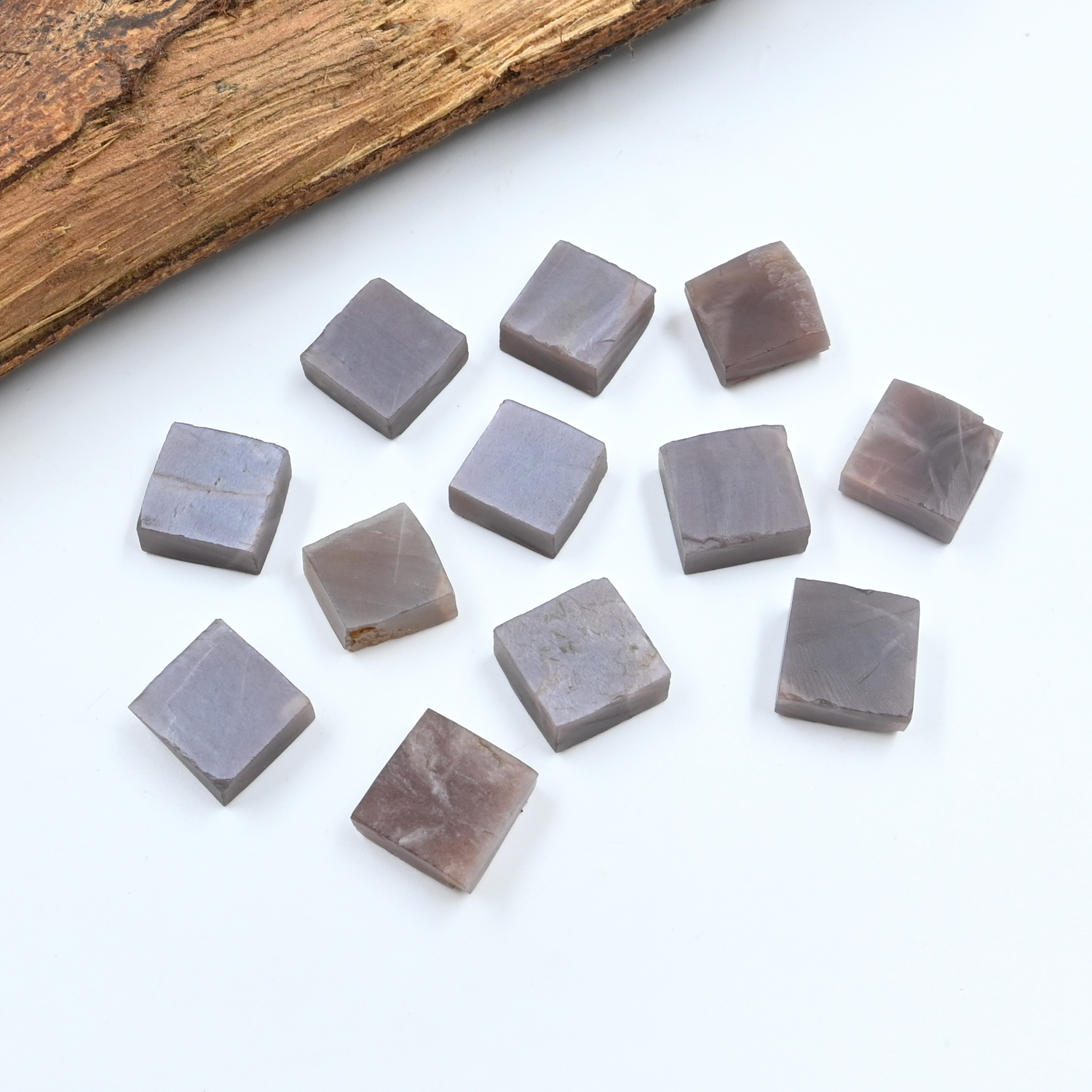 Natural Chocolate Moonstone Raw Gemstone Crushed Powder Healing Crystal Rough