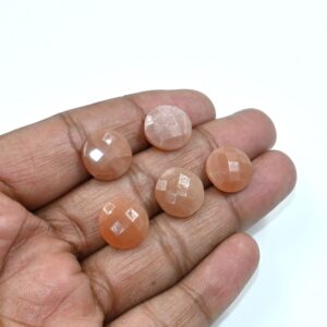 Moonstone Calibrated Round Loose Jewelry Making Cabochons