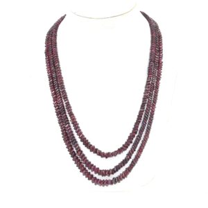 AAA Mozambique Garnet Smooth Square Beads, Garnet Heishi Beads, Natural Garnet Plain Beads