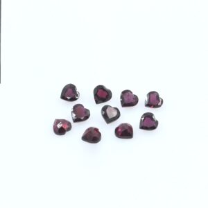 Beautiful Red Garnet Heart Shape Both Side Faceted Cut Calibrated Wholesale Loose Gemstone